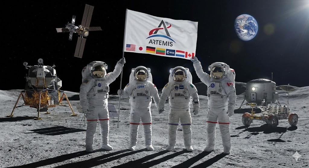 アルテミス計画の国際協力イメージ