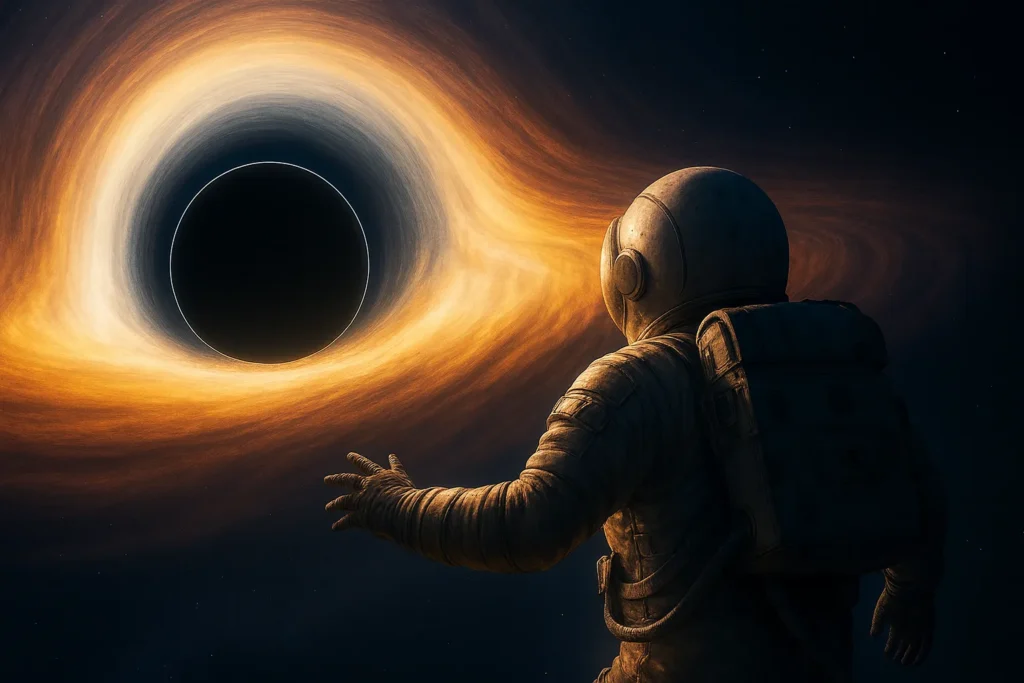 ブラックホールに近づくイメージ