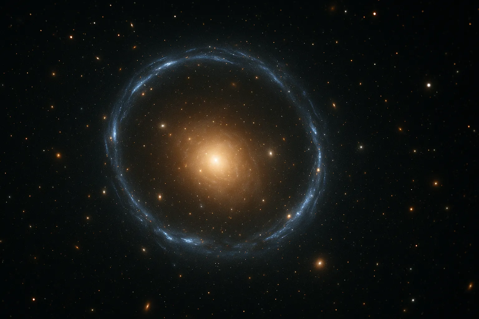 重力レンズ効果のイメージ