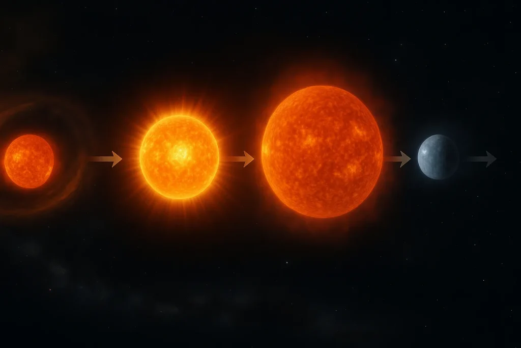 太陽の一生のイメージ