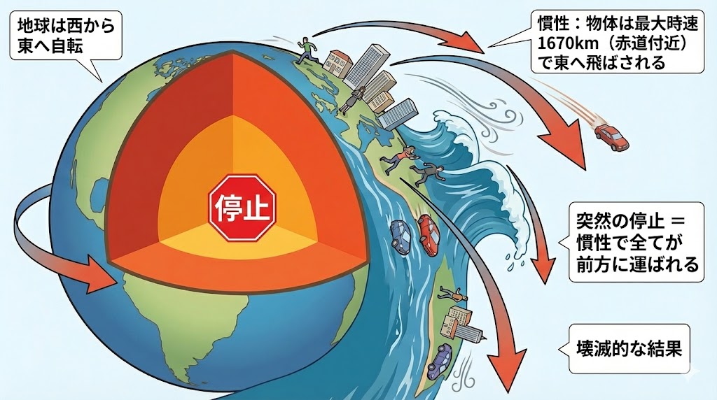 慣性の影響イメージ