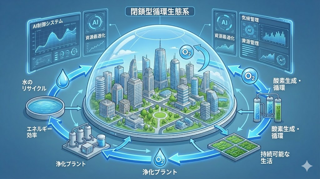 AI管理型の生態ドーム
