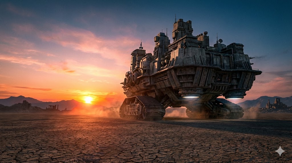 移動する都市のイメージ