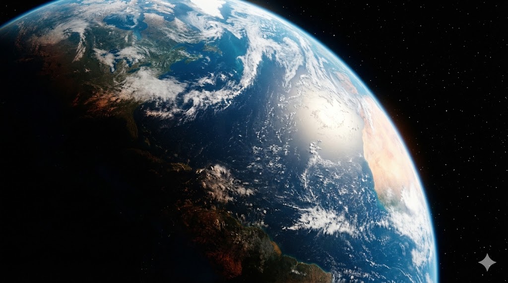 地球の回転イメージ