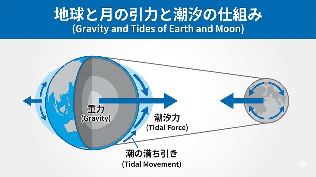 潮汐ロックのインフォグラフ