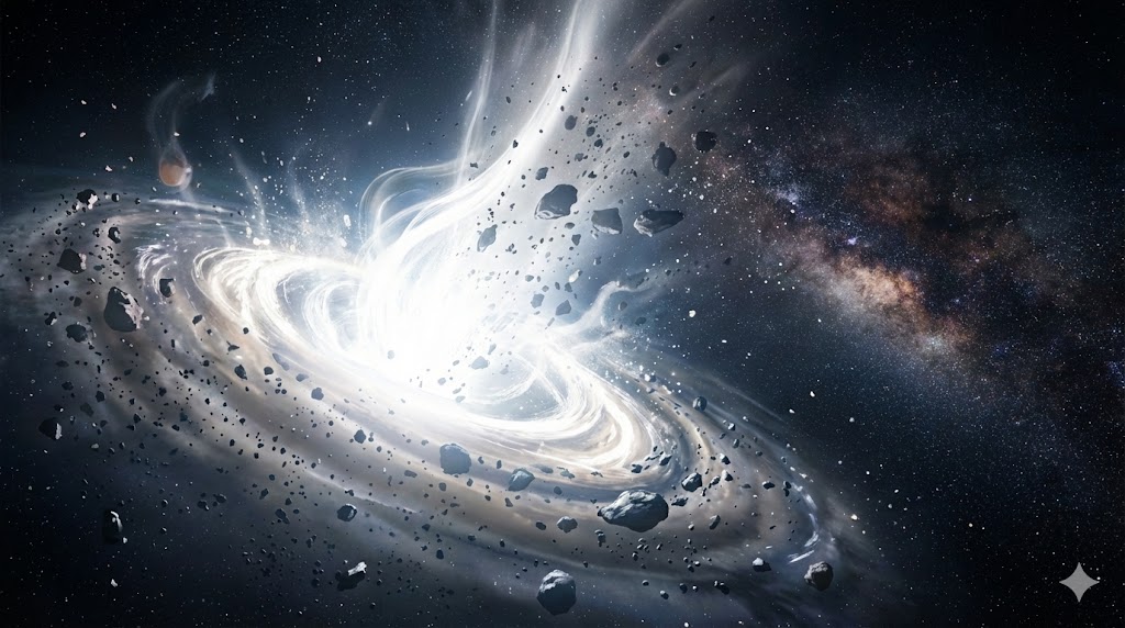 ホワイトホールのイメージ図