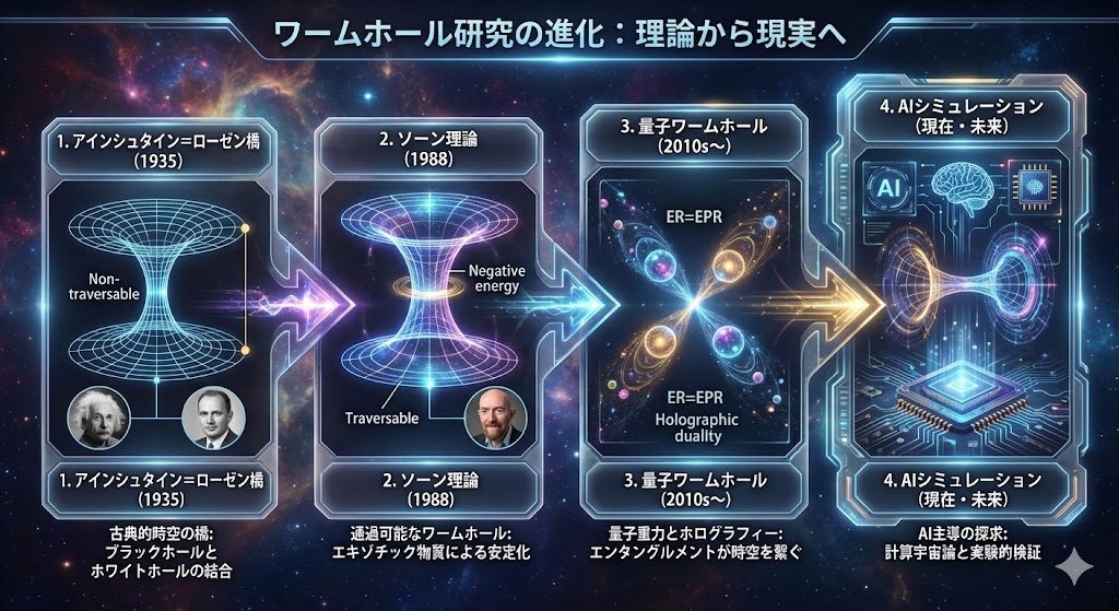 ワームホール研究のインフォグラフ