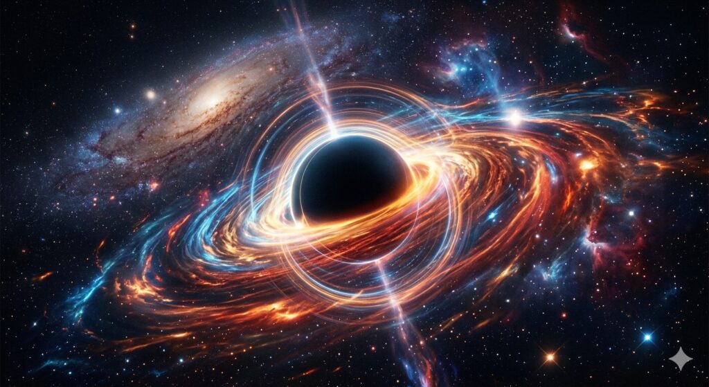 ブラックホール中心のイメージ