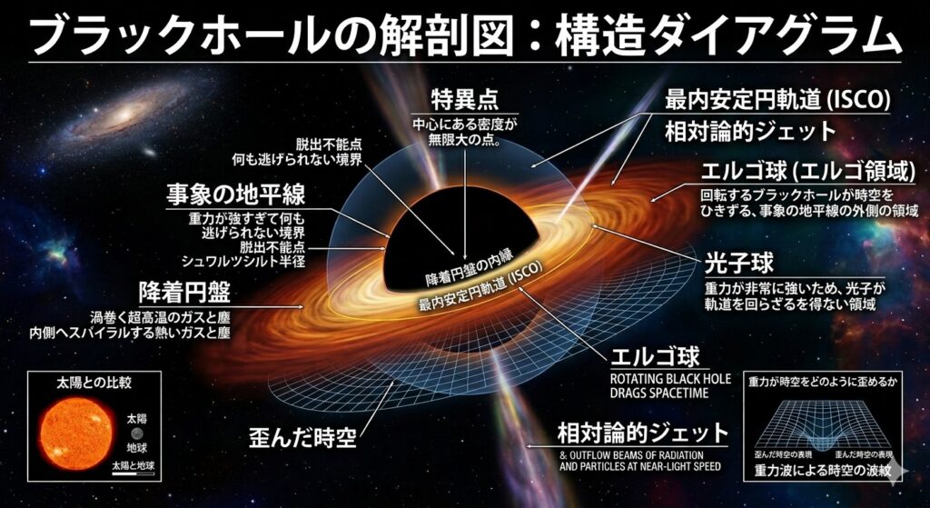 ブラックホール構造イメージ