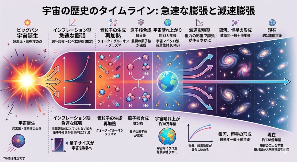 宇宙膨張の流れ