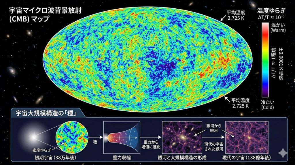 宇宙背景放射のイメージ