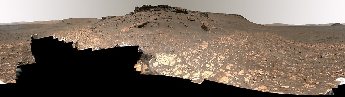 パーサヴィアランスが撮影したジェゼロ・クレーターの古代三角州